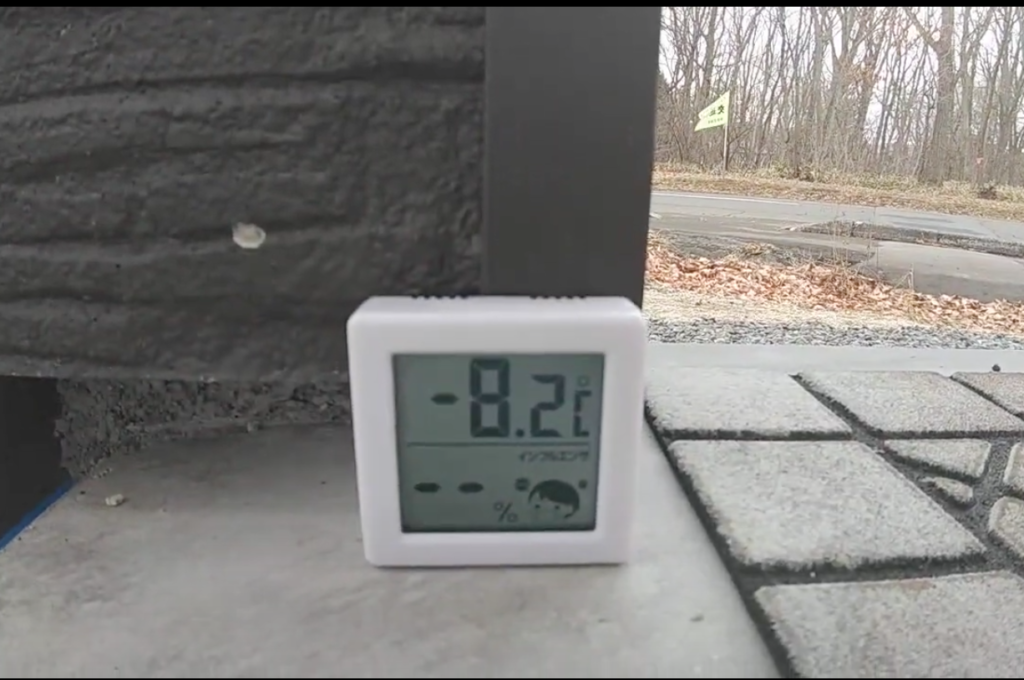 外気温-8.2℃