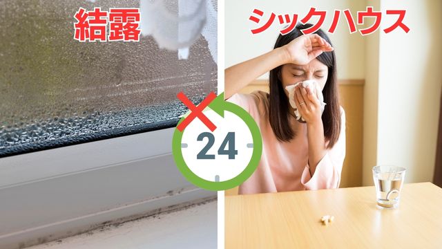 24時間換気を止めると